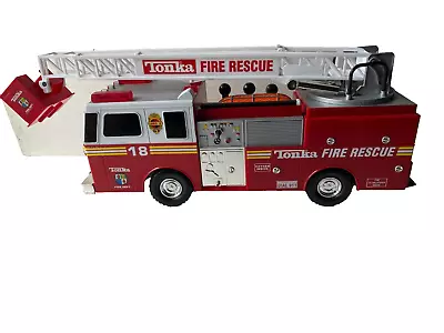 Vintage 1999 17  Tonka Fire Truck Engine No 5 Rescue Boom Ladder • $35