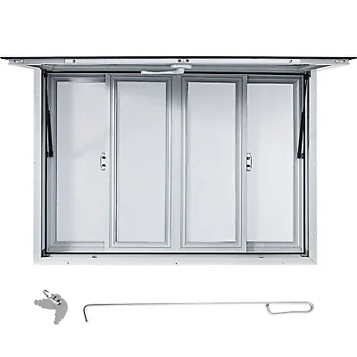 VEVOR 53x33in Concession Stand Trailer Serving Window W/ 4 Screen Windows • $487.99