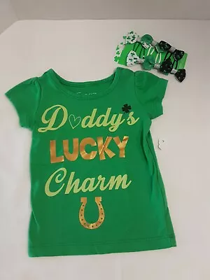 Freeze St. Patrick's Day Shirt W/ Daddy's Lucky Charm  & Bows  Size 12Mos.  • $9.90