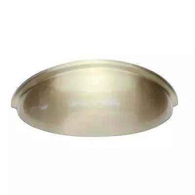 $17.99 • Buy Hamilton Bowes Satin Brass Cabinet Hardware Cup Pull 3  Modern Basic Modern Gold
