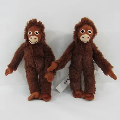 2 - Ikea 8  Djungelskog Mini Monkey Orangutan Plush Stuffed Brown Animal Toy • $18.99