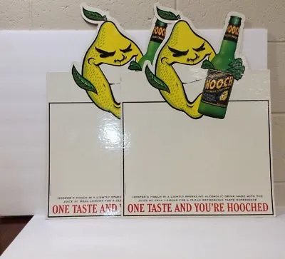 Vintage Hoopers Hooch Menu Sign Alcohol Lemon White Board Display 1997 Bar Beer • £33.77