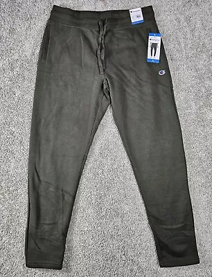 Champion Men's Closed Bottom Sweatpants Green Size Large • $18.40