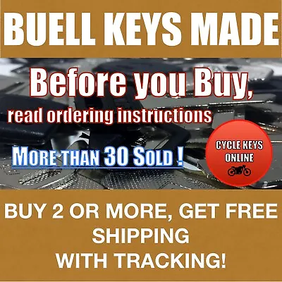 Buell Motorcycle Cut To Code Spare Replacement Keys Made READ INSTRUCTIONS • $10.49