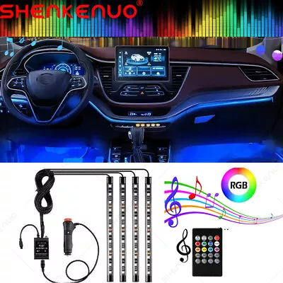 For Car Truck Interior Decor Neon Atmosphere LED Light Strip RGB Colors + Remote • $15.59