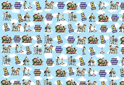Personalised Toy Story Wrapping Paper Sheet Gift Wrap Any Name Age  • £4.85