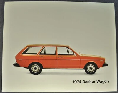 1974 Volkswagen Dasher Wagon Brochure Sheet Excellent Original 74 VW • $4.95