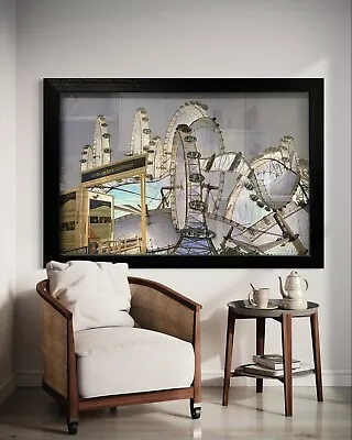 A 3-Dimensional Unique Mixed Media Painting Of London Abstract City • £45