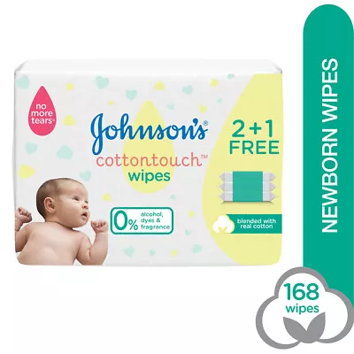 J&J Baby Cottontouch Extra Sensitive Wipes. Triple Pack 3x56s (168 Wipes). • $8.92