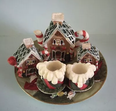 Vintage 10 Piece Miniature Christmas Tea Set • $21.99