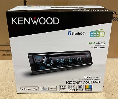 Kenwood  Car Stereo CD/MP3 DAB+ Bluetooth USB Smartphone Alexa Car KDC-BT760DAB • £134.90