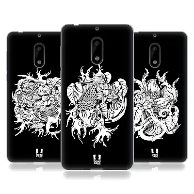 Head Case Designs Black And White Koi Fish Tattoo Gel Case For Nokia Phones 1 • $14.95