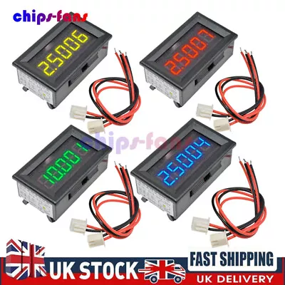 DC 0-4.3000-33.000V 5 Digit Digital Voltmeter Voltage Meter Car Panel 4Wires Uk • £10.99