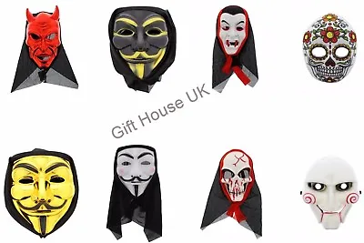 £12.95 • Buy Face Mask HORROR FACE MASKS FANCY DRESS PARTY Fun COSTUME Halloween