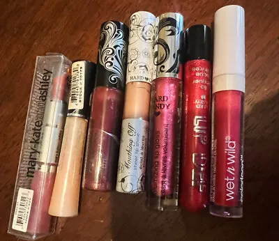 Lip Gloss Lot 7 Pieces Wet N Wild  Hard Candy And Mary-Kate And Ashley  • $35