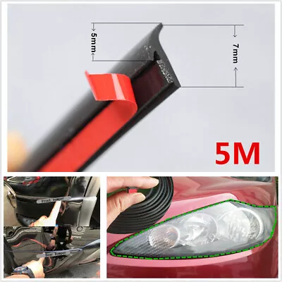 Car Bumper Lip Headlight Side Skirt Rubber Weatherstrip Edge Trim Sealing Strip • $12.88