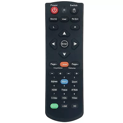 New Replace Remote For Optoma Projector EH501 X501 W501 HD25 HD30B EH300 DH1011 • $13.97