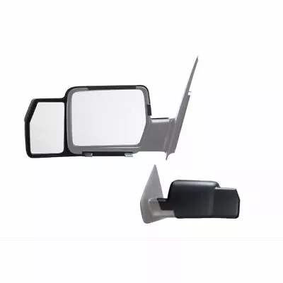 K-Source 81800 Towing Mirrors Snap-On Flat Manual Black Pair For Ford NEW • $73.90