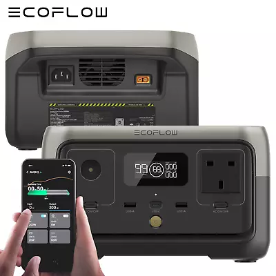 Ecoflow River 2 Portable Power Station 600W Max LiFePO4 Battery Solar Generator • £199