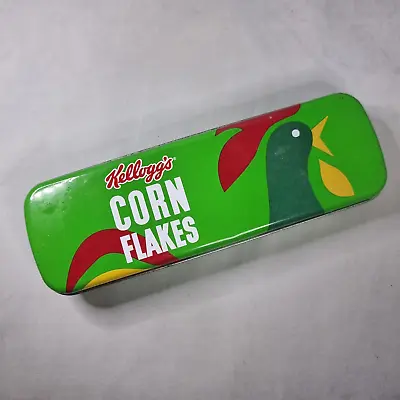 2016 Kelloggs Corn Flakes - Green Metal Pencil Case - Tin Promotional Cereal • £3.99