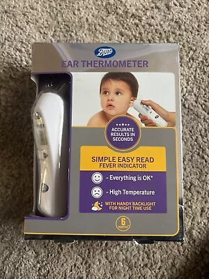 BOOTS Ear Thermometer Fever Indicator 6+ Months  - Brand New - UK STOCK! • £10