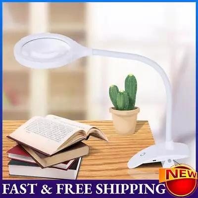 5X 10X Desk Magnifier Dimmable USB Powered For Close Work Repair Reading Crafts • £26.75