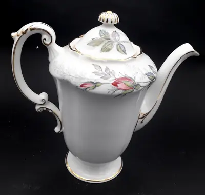 £22 • Buy Vintage Paragon Bridal Rose Large 1½ Pint Coffee Pot Rose Bud 
