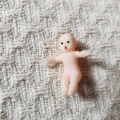 Vintage Baby Doll Plastic Tiny Toy Dollhouse Miniature Figure 1   • $3