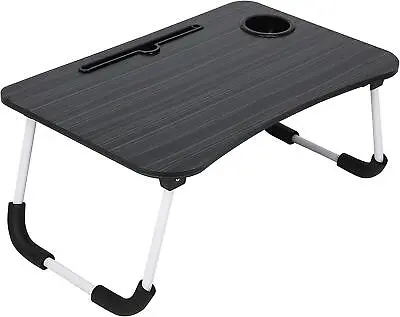 Folding Laptop Table Stand Bed Computer Desk Bed Picnic Stand Notebook Tray Home • £10.79