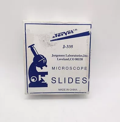 JorVet Microscope Blank Glass Slides Vintage 72 Pieces Sealed Box • $8.99