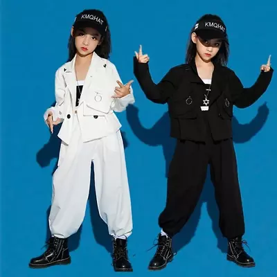 New Hip Hop Clothing Street Dance Stage Costumes Modern Outfit Girls Hip Hop • $183.93