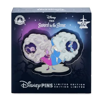 ⚔️Disney Parks Sword In The Stone 60th Anniversary Merlin/Mim Mini Jumbo LE Pin • $54.99