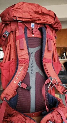 $129.95 • Buy Osprey Kestrel 48 Hiking BACKPACK Red AIRSCAPE Frame Size M/L - PERFECT COND