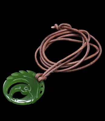 Original Lara Croft Weta Jade Leder Halskette Shadow Tomb Raider Necklace Prob • $360.70