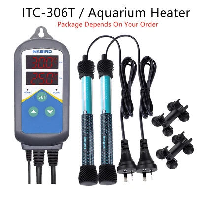 $46.99 • Buy Temp Controller Thermostat Heat C/F / Aquarium Heater Fish Tank Submersible 300W