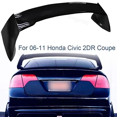 Trunk Wing Spoiler Fits 06-11 Honda Civic 2DR Coupe Glossy Mugen Style RR • $78