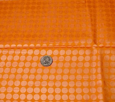 HORDYSZYNSKI For MICHAEL MILLER Orange  Mirror Ball Dot  3/4 Yard Cotton Fabric • $7.99