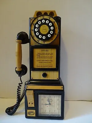 £222.57 • Buy Offers Considered Wooden Spirit Of St.louis Telephone/clock Inclds.cord.untested