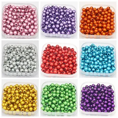 400 Pcs 3D Illusion Acrylic Miracle Round Beads 6mm Spacer Color For Choice • $7.59