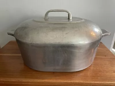 Vintage GHC Magnalite 8 Qt Roaster W/Lid And Roasting Insert Rack • $125