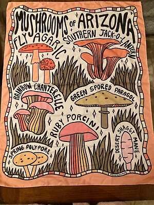 Doodle By Meg Polyester Mushrooms Of Arizona Wall Hanging 37  X 29  • $20