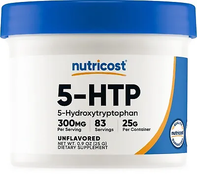 Nutricost 5-HTP Powder 25 Grams (300mg Per Serving) • $16.01