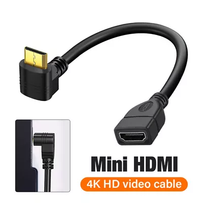 90 Degree Mini Hdmi Male To HDMI Female Adapter Cable 1080P Full HD 3D Connector • $8.89