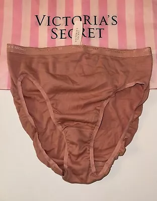 VTG Victoria's Secret 100% Cotton Thin-Signature Hi-Leg Brief Panty XL NWT • $35