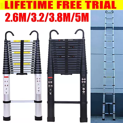 Telescopic Extension Step Ladder Aluminium Portable Multi-Purpose Folding Steps • $64.80