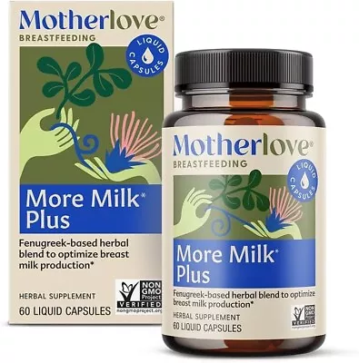 Motherlove More Milk Plus Supports Lactation 60 Liquid Capsules • $20.97