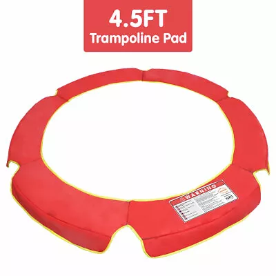 $43 • Buy RED 4.5ft REPLACEMENT OUTDOOR ROUND TRAMPOLINE SAFETY SPRING PAD COVER