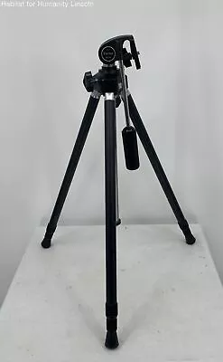 Vivitar Black 904 Tripod Adjustable 58  Tall Collapsable To 22  • $29.99