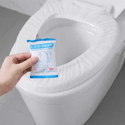 £4.86 • Buy 10pcs Travel Disposable Toilet Seat Covers Biodegradable Toilet Pap Paper MTM