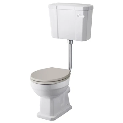 £258.95 • Buy Hudson Reed Richmond Low Level Toilet With Lever Cistern - Excluding Seat